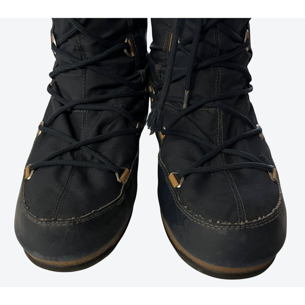 Moon Boot The Original Women's Monaco WP-2 Faux Fur Boots Navy US 9 - Picture 3 of 16